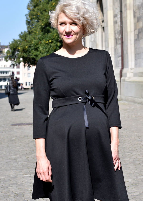 Umstands-Kleid Attesa Schwarz