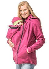 Umstands-/Tragejacke Softshell 3in1 brombeere