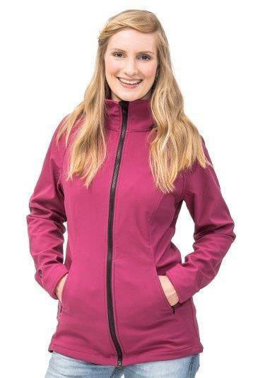 Umstands-/Tragejacke Softshell 3in1 brombeere