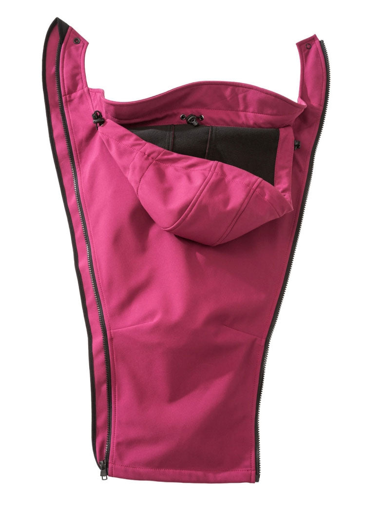 Umstands-/Tragejacke Softshell 3in1 brombeere