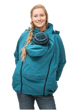 Softshell Tragejacke und Umstandsjacke von Mamalila in Petrol