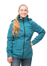 Softshell Tragejacke und Umstandsjacke von Mamalila in Petrol