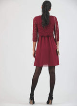 Umstands und Still-Kleid Eleonora Bordeaux