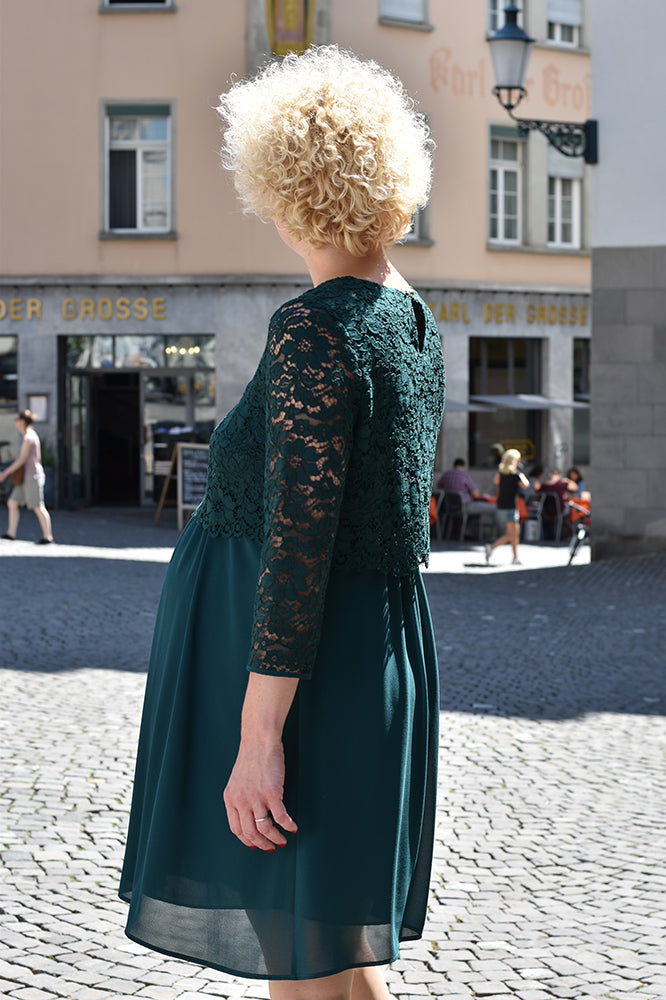 Umstands und Still-Kleid Eleonora Grün