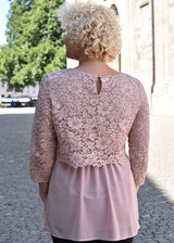 Umstands und Still-Oberteil Attesa Rosa