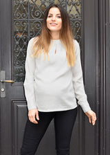Schwangerschafts-Bluse Olympia Grau