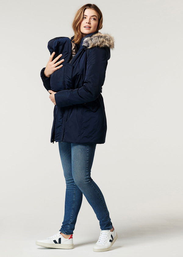 Umstands-/Babytragejacke Geneva blau