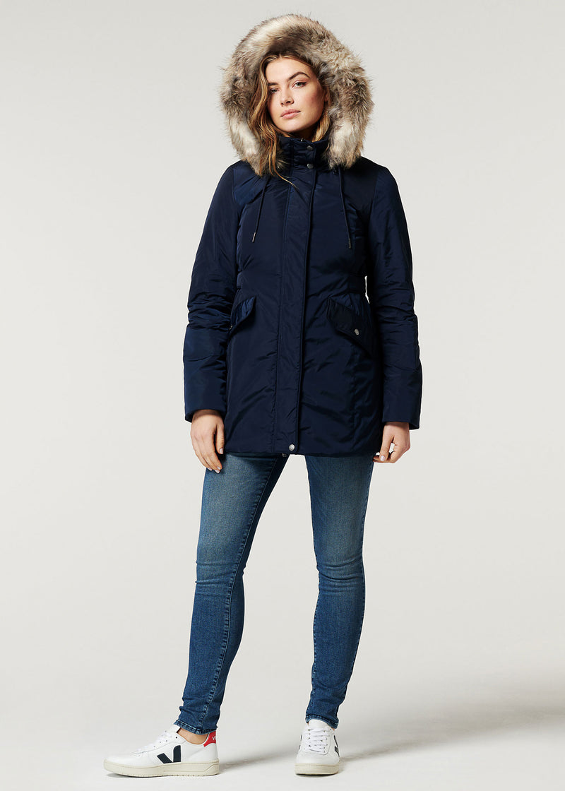 Umstands-/Babytragejacke Geneva blau