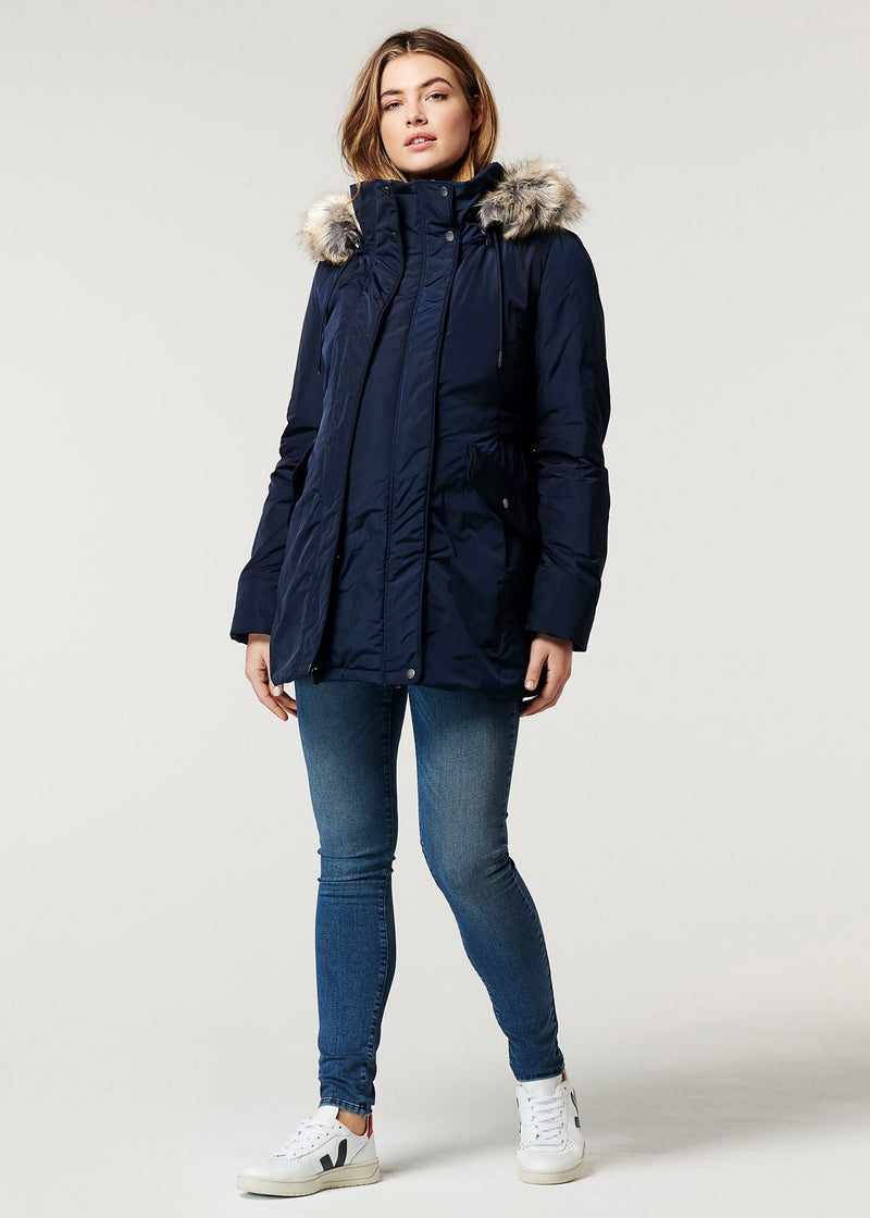 Umstands-/Babytragejacke Geneva blau