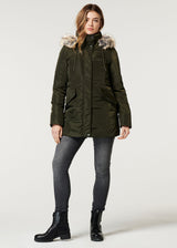 Umstands-/Babytragejacke Geneva olive
