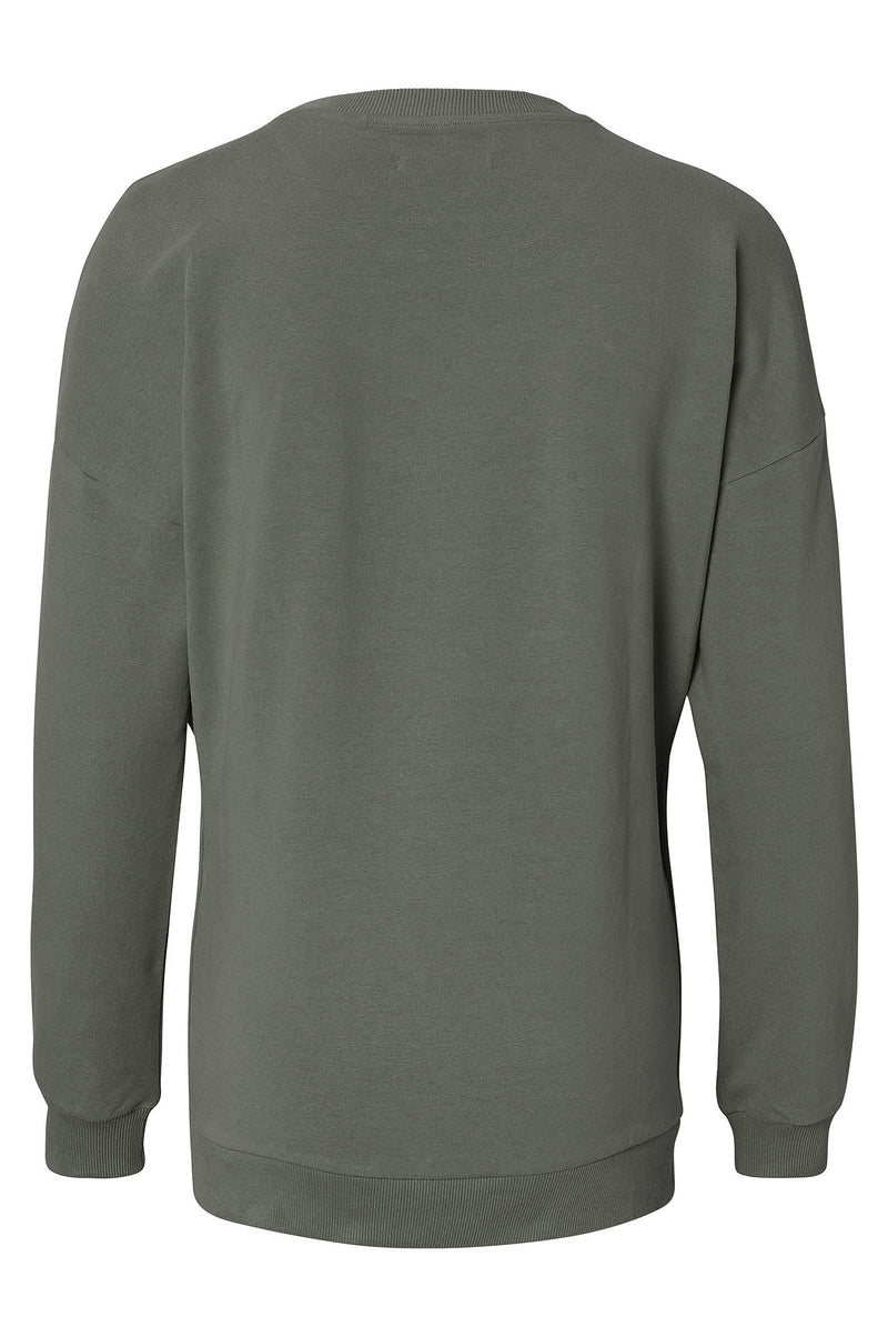 Still- und Schwangerschafts-Pullover mit versteckter Stillfunktion - seitliche Reissverschlüsse