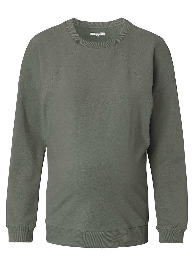 Still- und Schwangerschafts-Pullover mit versteckter Stillfunktion - seitliche Reissverschlüsse