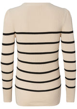 Umstands-Strickpullover Zana gestreift