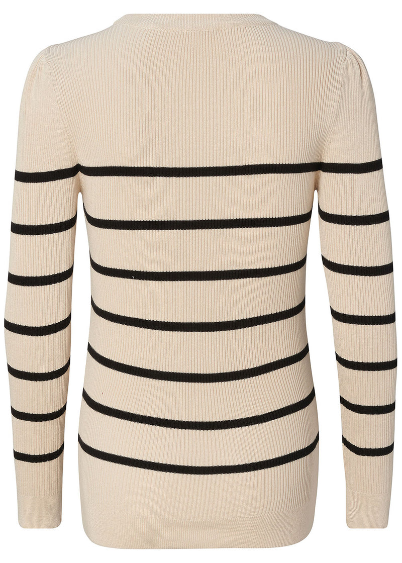 Umstands-Strickpullover Zana gestreift