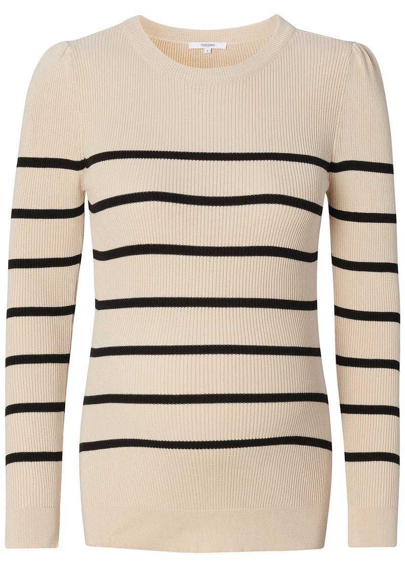 Umstands-Strickpullover Zana gestreift