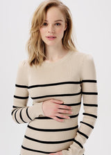 Umstands-Strickkleid Vena Beige