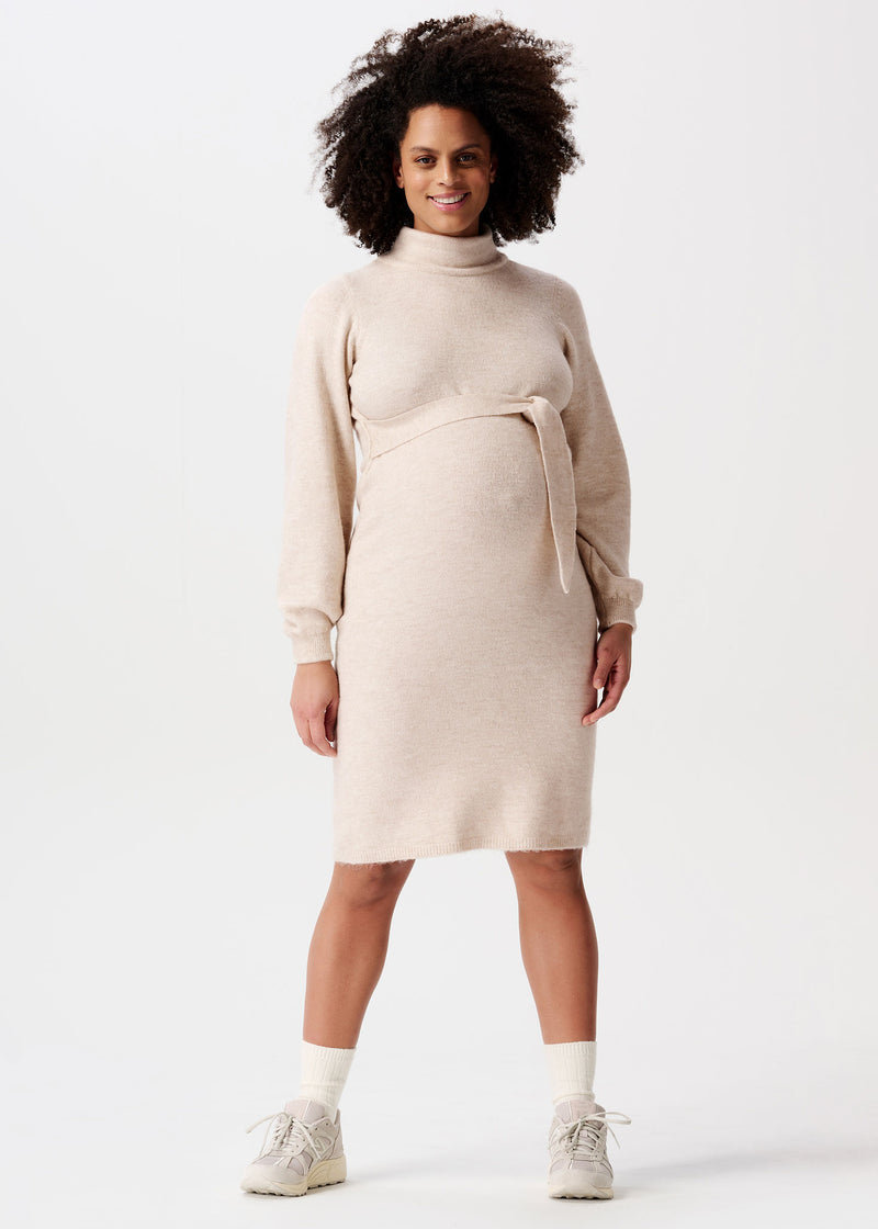 Umstands-Strickkleid Mico beige