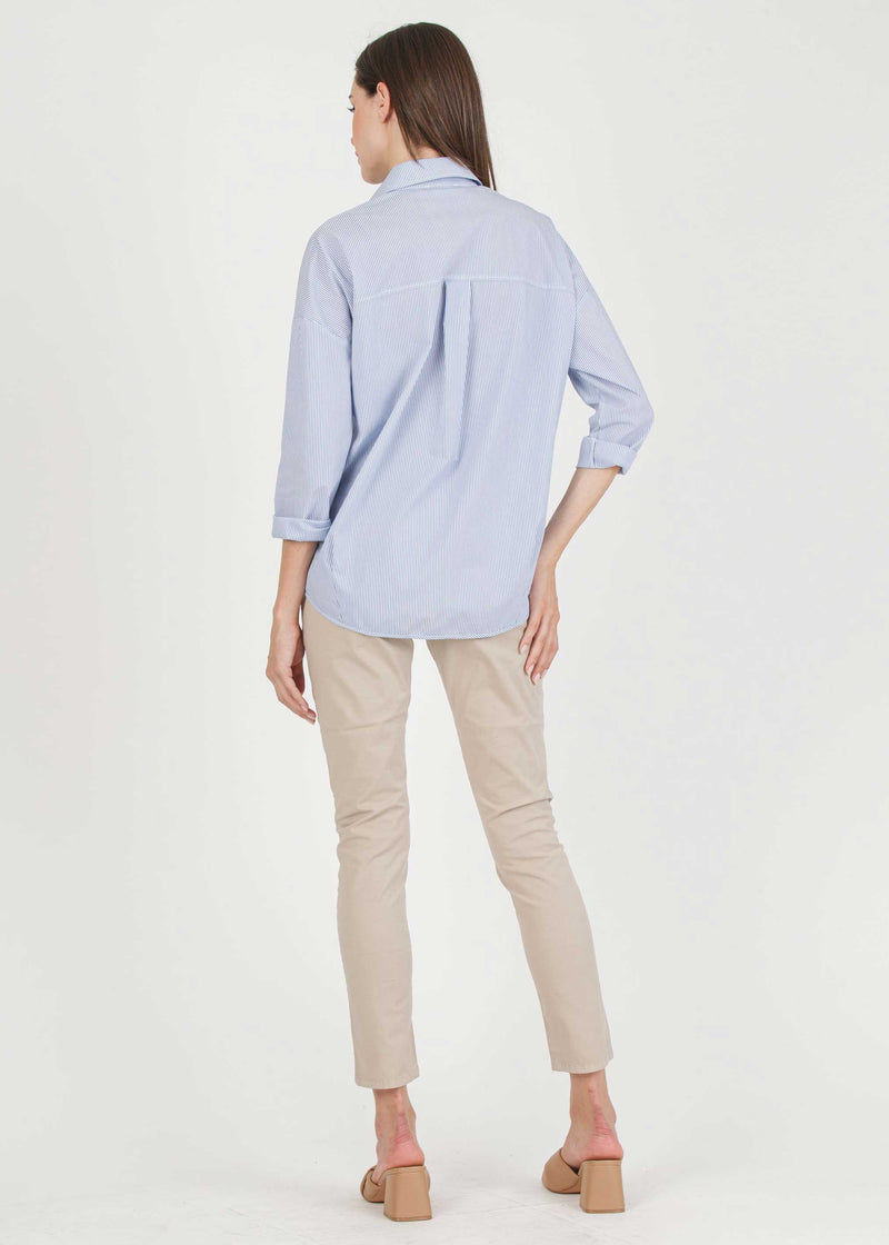 Umstands-Bluse OLIVIA R Hellblau