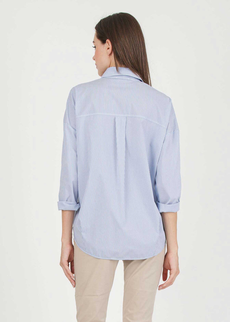 Umstands-Bluse OLIVIA R Hellblau