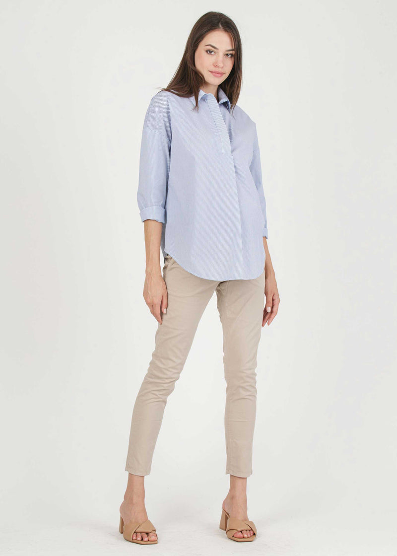 Umstands-Bluse OLIVIA R Hellblau