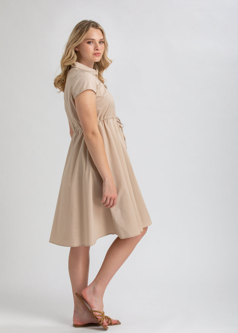 Umstands-Kleid VIOLA beige