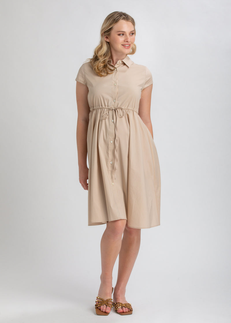 Umstands-Kleid VIOLA beige
