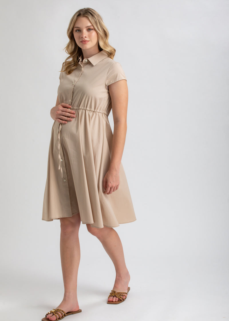 Umstands-Kleid VIOLA beige