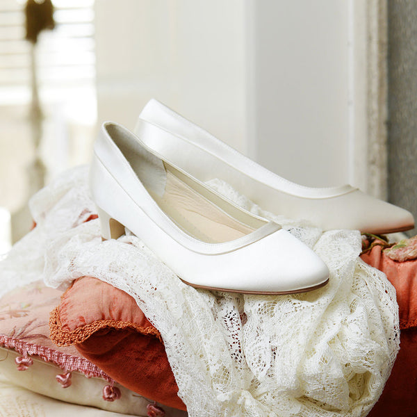 Brautschuhe mit 3.5cm Absatz
