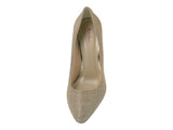 Brautschuhe gold-metallic schimmernd mit 6.5cm Absatz
