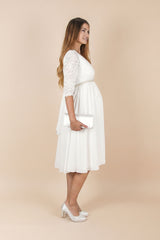 Umstands-Hochzeitskleid Cecilia kurz