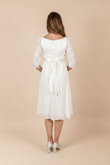 Umstands-Hochzeitskleid Cecilia kurz