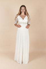 Umstands-Hochzeitskleid Cecilia  lang