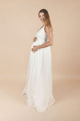 Umstands-Hochzeitskleid Fiona lang