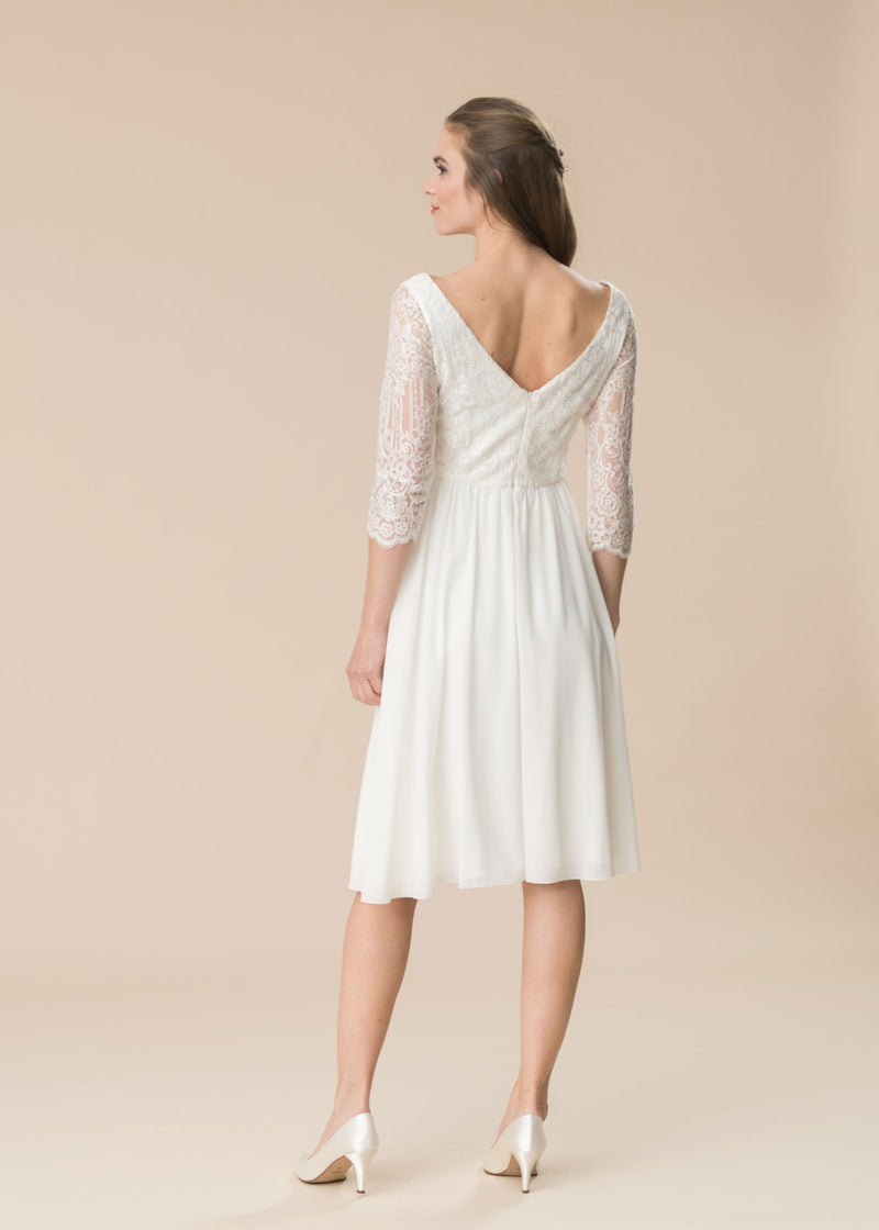 Spitzen-/Seiden-Hochzeitskleid *Vivien*