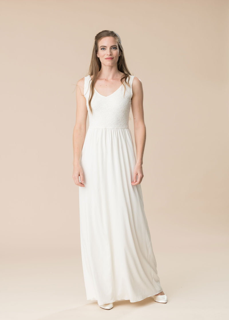 Spitzen-/Seiden-Hochzeitskleid *Vivien*