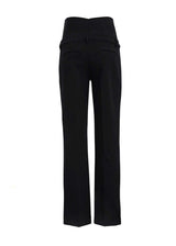 Schwarze Business-Umstandshose NOAH mit schlanker Rückenlinie, Rückenansicht