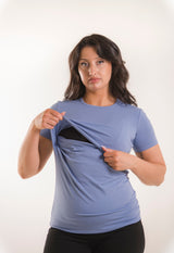 Still-T-Shirt Essential Hellblau