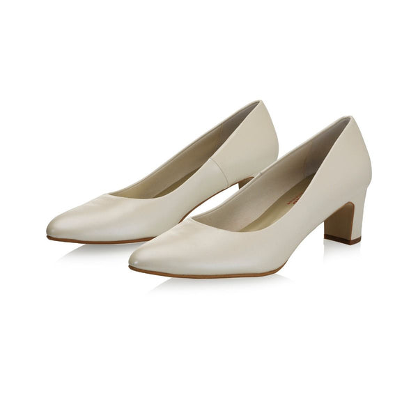 Brautschuhe aus Leder mit 5cm Absatz