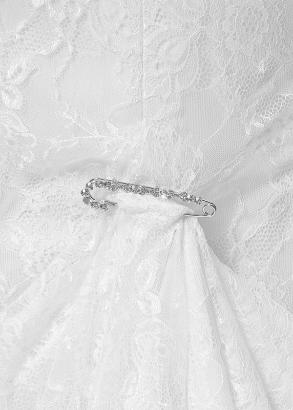 Schleppennadel mit Strass