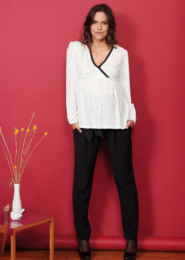 Umstands-Businesshosen Carott schwarz