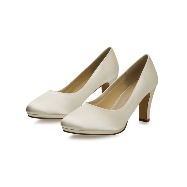 Brautschuhe aus Satin mit 7.5cm Absatz