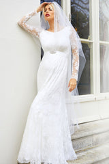 Helena Umstands-Hochzeitskleid Weiss – Tiffany Rose