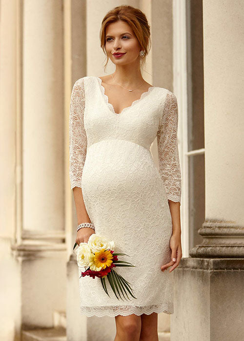 Umstands-Hochzeitskleid CHLOE kurz