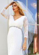 Umstands-Hochzeitskleid CHLOE lang