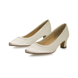 Brautschuhe aus Satin mit 5cm Absatz