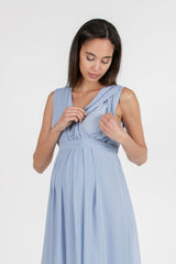 Umstands-/Stillkleid SABRINA hellblau