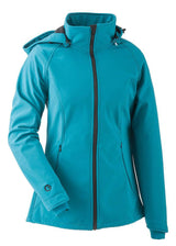 Softshell Tragejacke und Umstandsjacke von Mamalila in Petrol