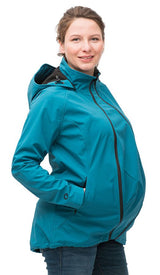 Softshell Tragejacke und Umstandsjacke von Mamalila in Petrol