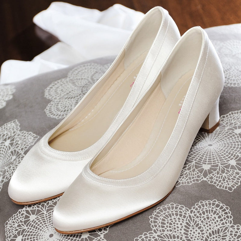 Brautschuhe aus Satin mit 5cm Absatz