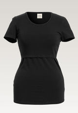 Still-Shirt kurzarm schwarz